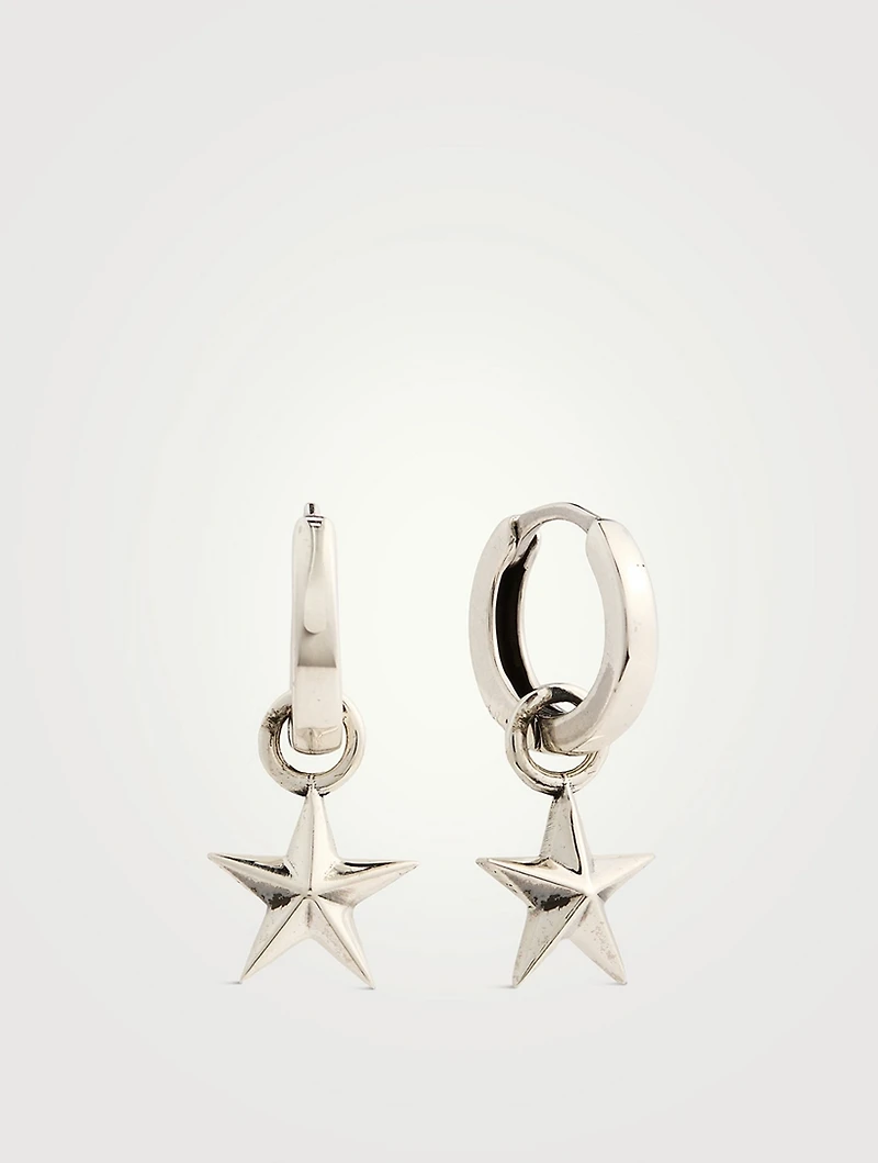 Silver Star Earrings