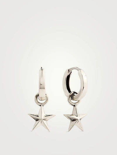 Silver Star Earrings