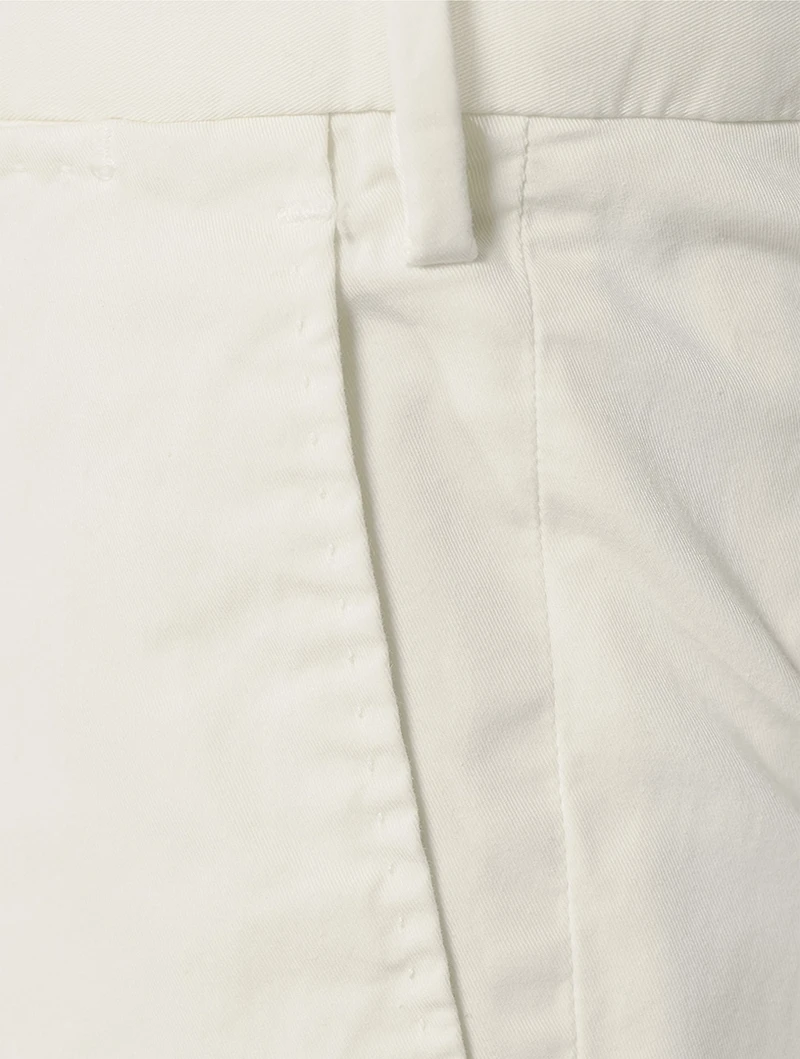 Stretch Cotton Slim-Fit Trousers