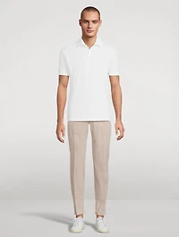 Stretch Cotton Slim-Fit Trousers