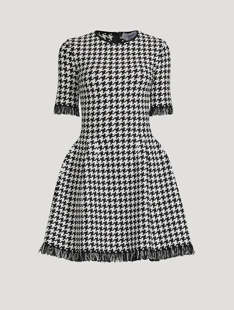 Houndstooth Mini Dress