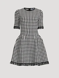 Houndstooth Mini Dress