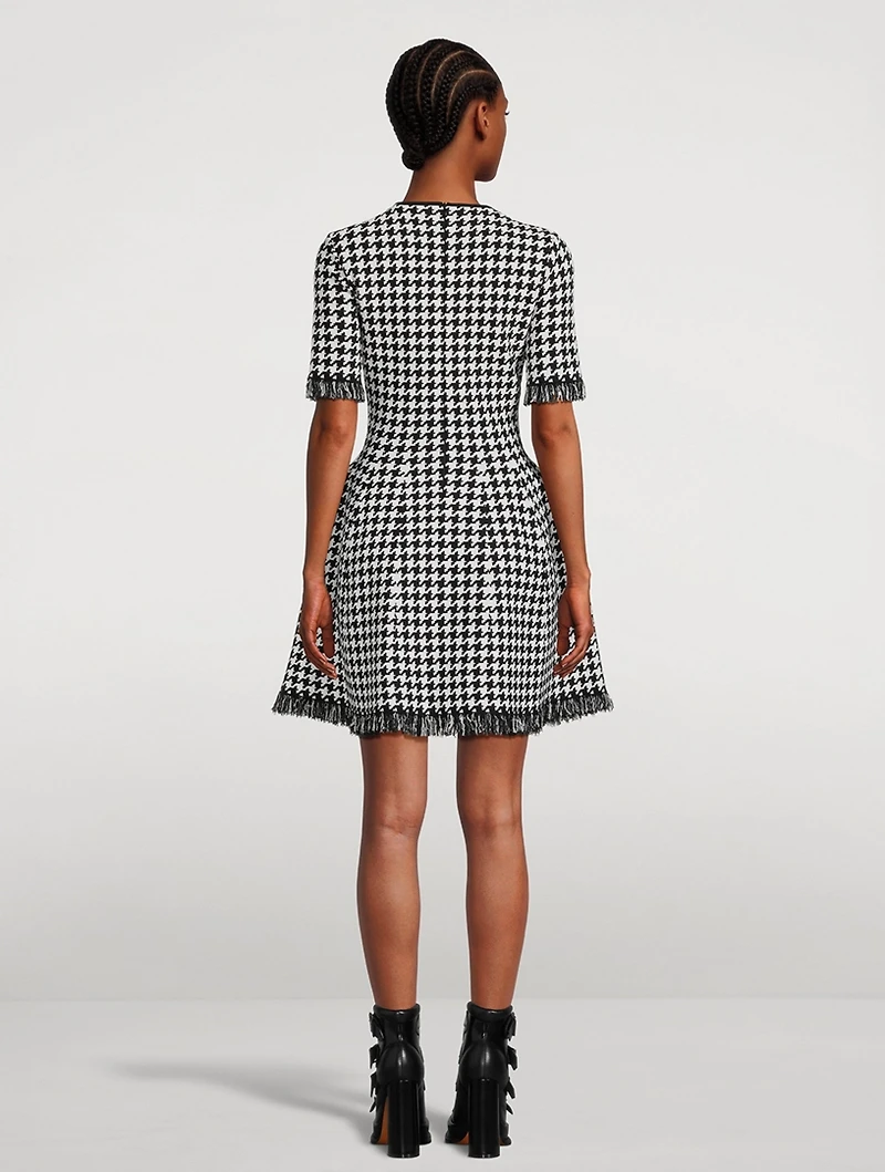 Houndstooth Mini Dress