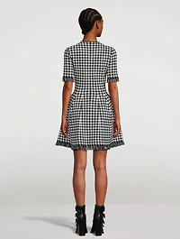 Houndstooth Mini Dress