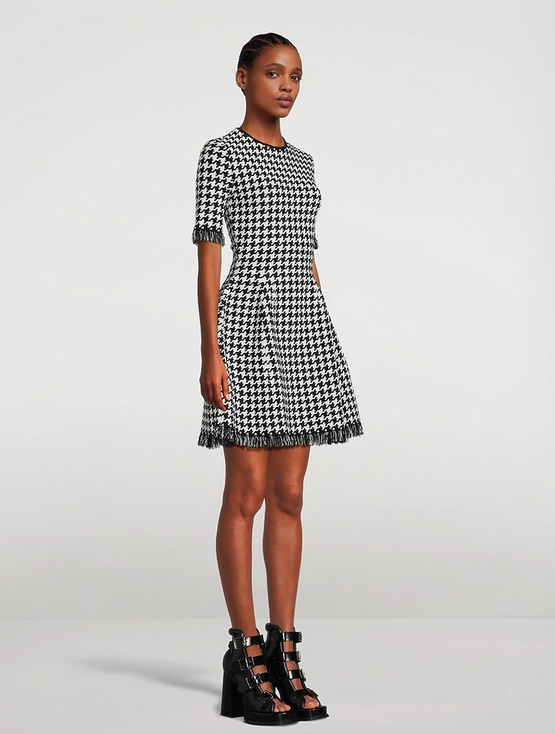 Houndstooth Mini Dress