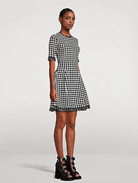Houndstooth Mini Dress