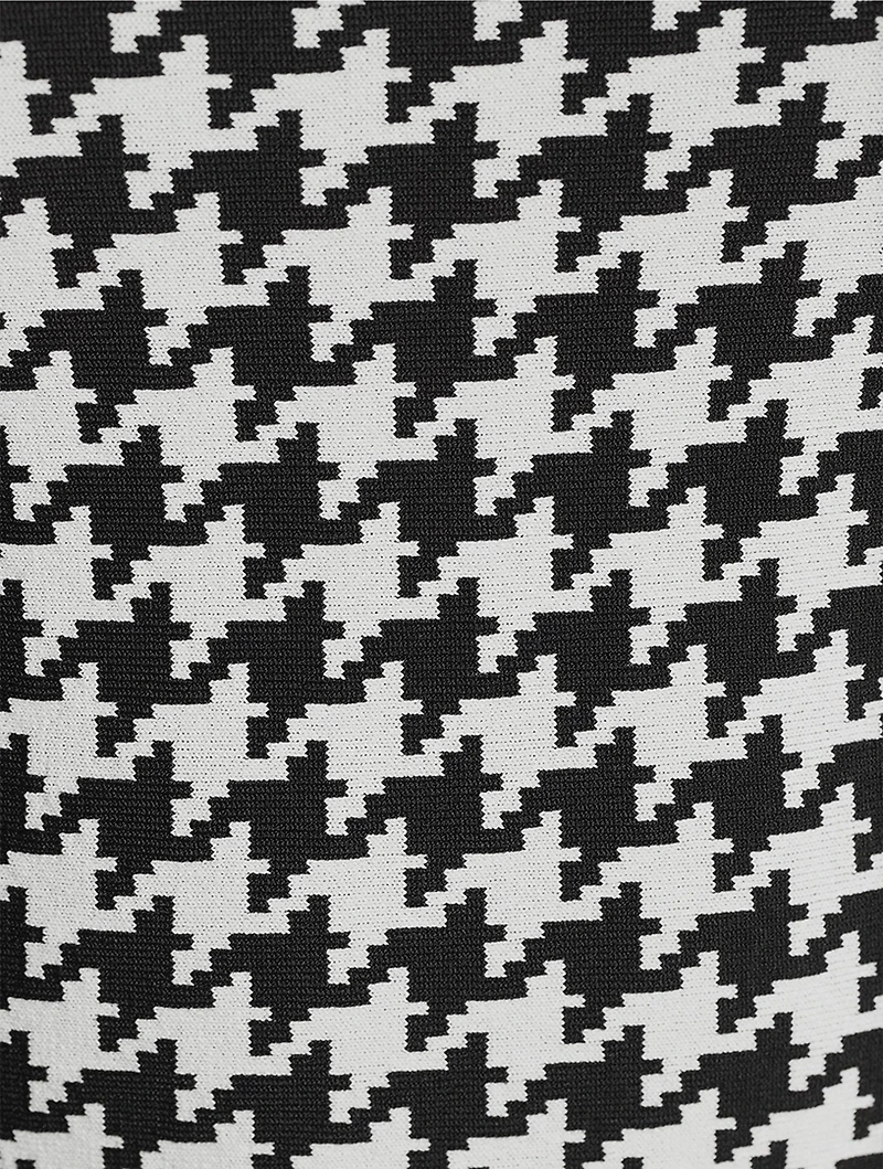Houndstooth Mini Dress