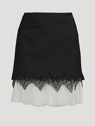 Cobweb Lace Mini Skirt