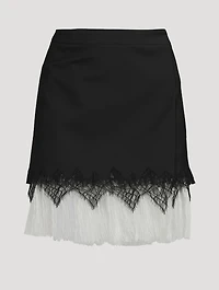 Cobweb Lace Mini Skirt