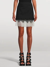 Cobweb Lace Mini Skirt