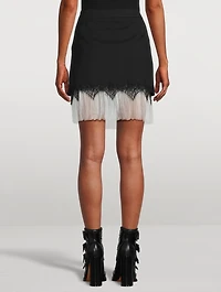 Cobweb Lace Mini Skirt
