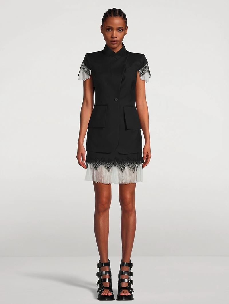 Cobweb Lace Mini Skirt