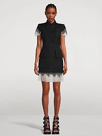 Cobweb Lace Mini Skirt