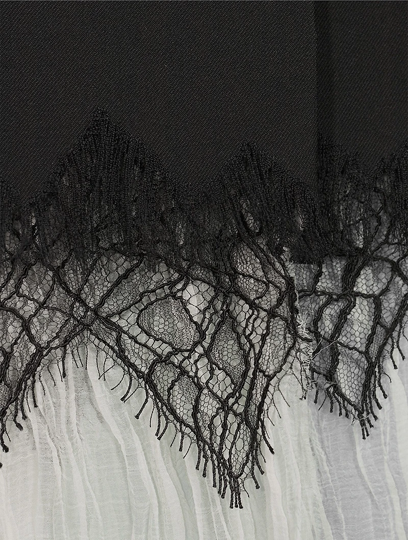Cobweb Lace Mini Skirt