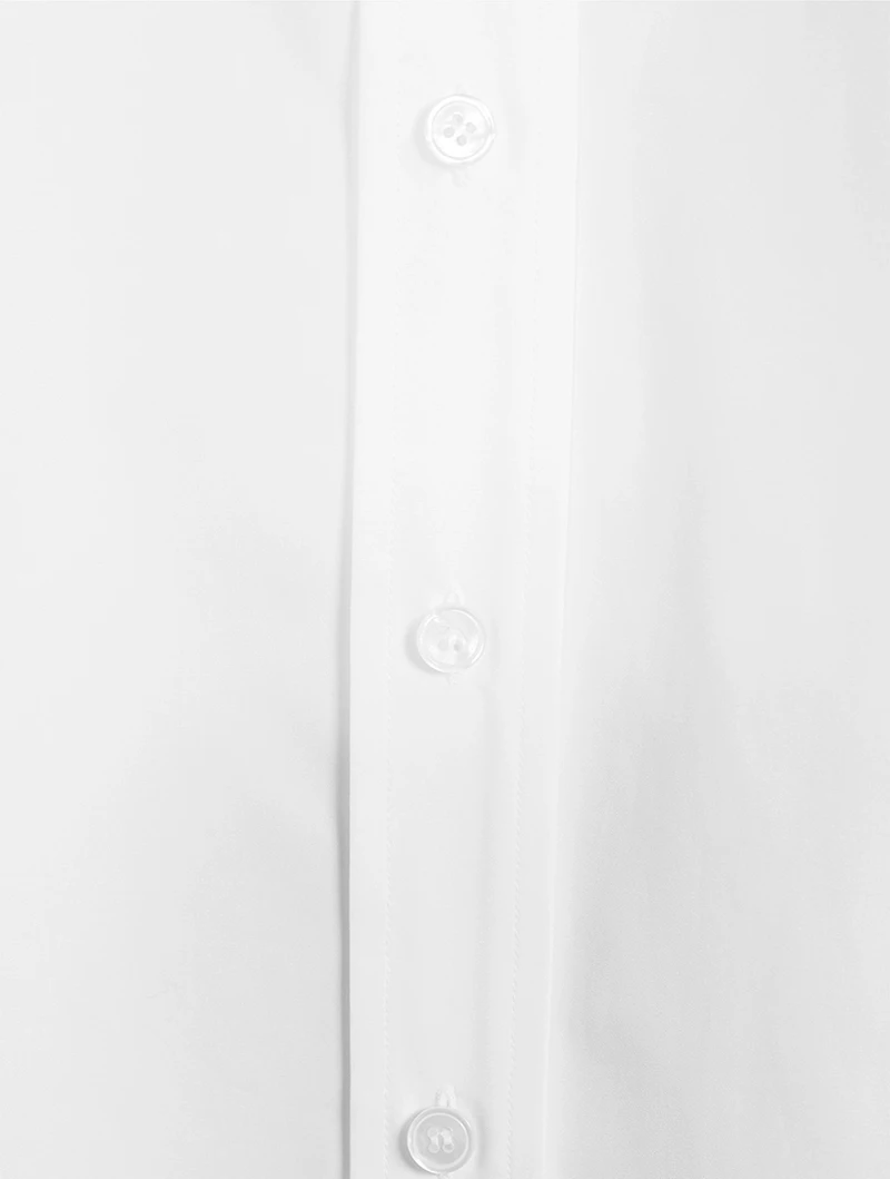 Ruffled Slash Poplin Shirt