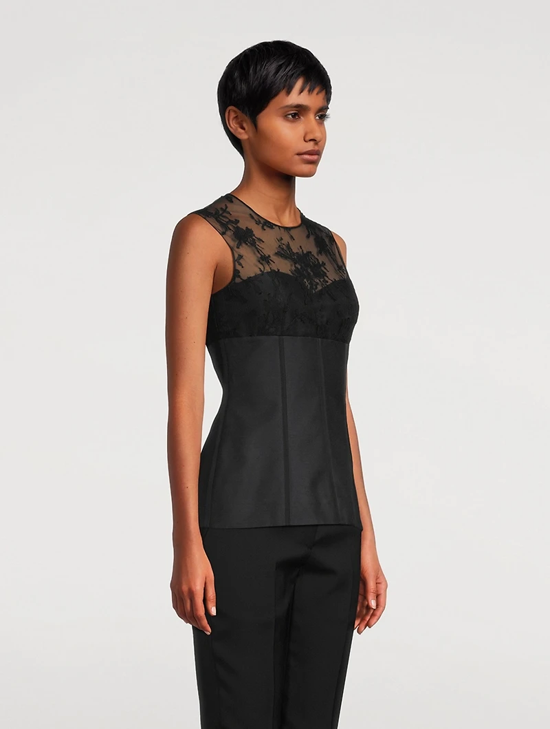Lace Bustier Top