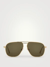 DiorCannage A3U Square Aviator Sunglasses