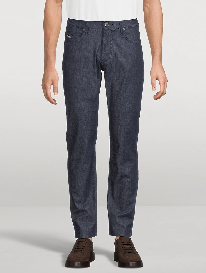 Stretch Denim Pants