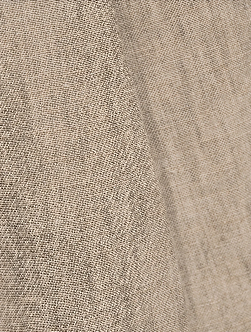 Faded Linen Straight-Leg Trousers
