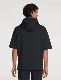 Oversized Jersey Short-Sleeve Hoodie