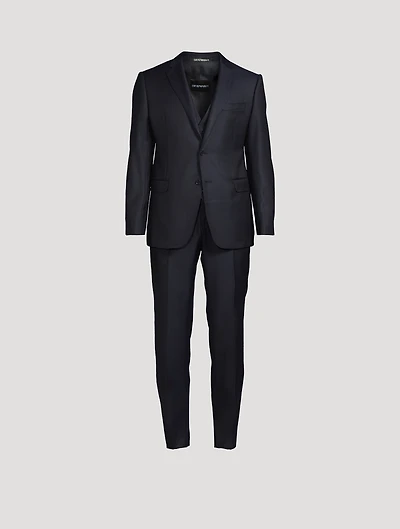 Wool And Silk Two-Piece Suit