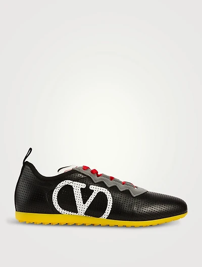 Chromathon Perforated Leather Sneakers