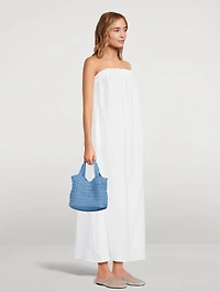 Soleil Strapless Linen Maxi Dress