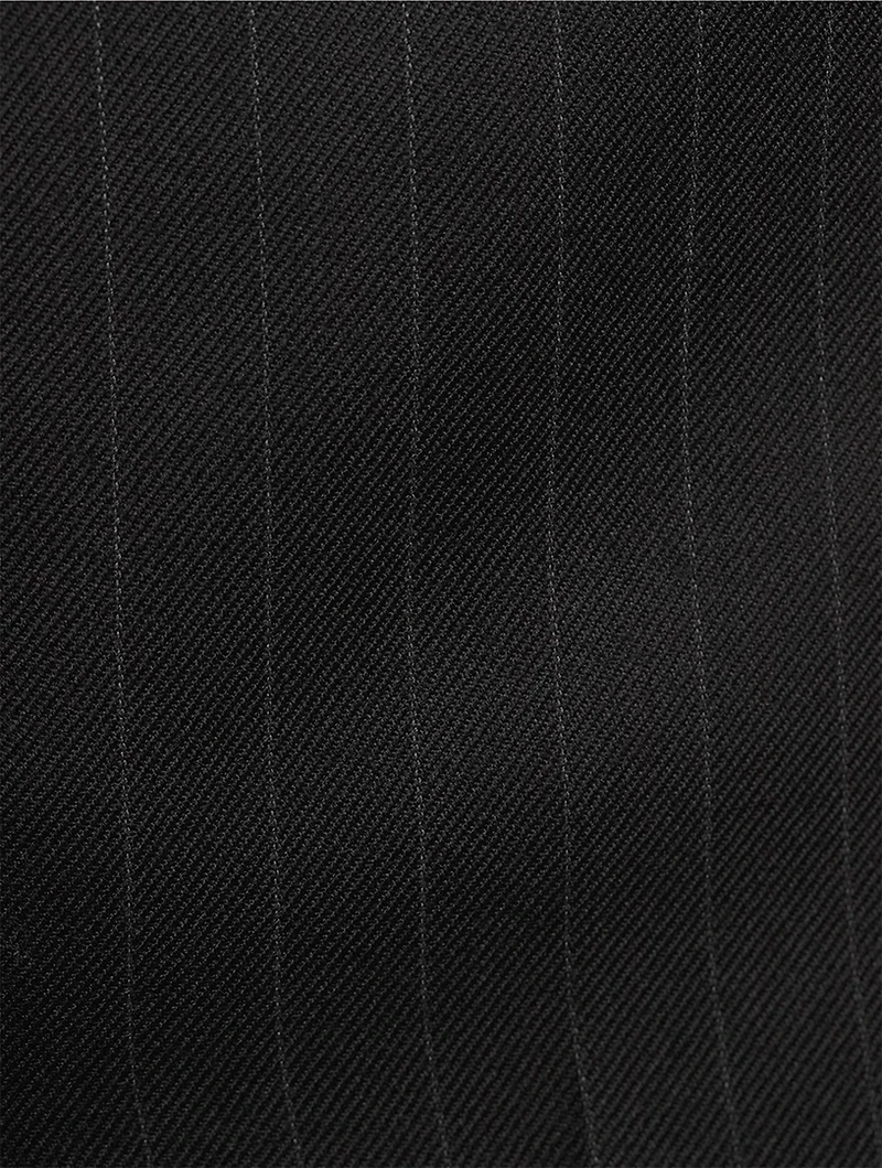 Wool Tailored Pants Striped Print