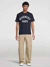 Cotton Wide-Leg Cargo Pants