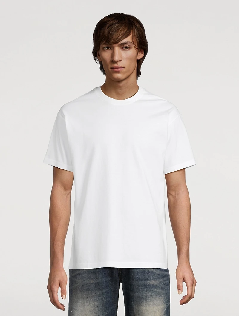 Cotton T-Shirt With Back Logo