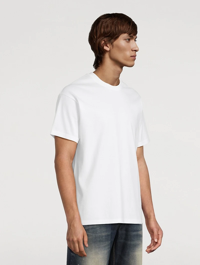 Cotton T-Shirt With Back Logo