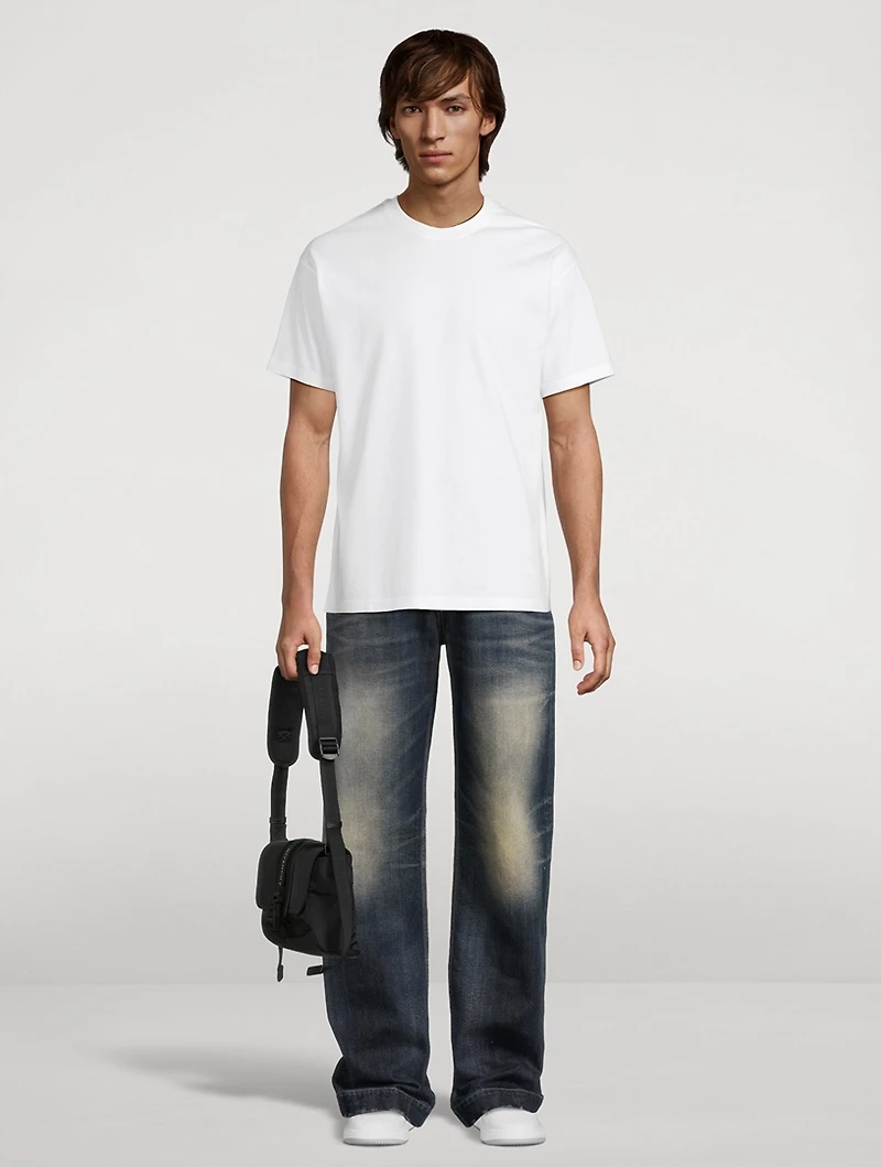 Cotton T-Shirt With Back Logo
