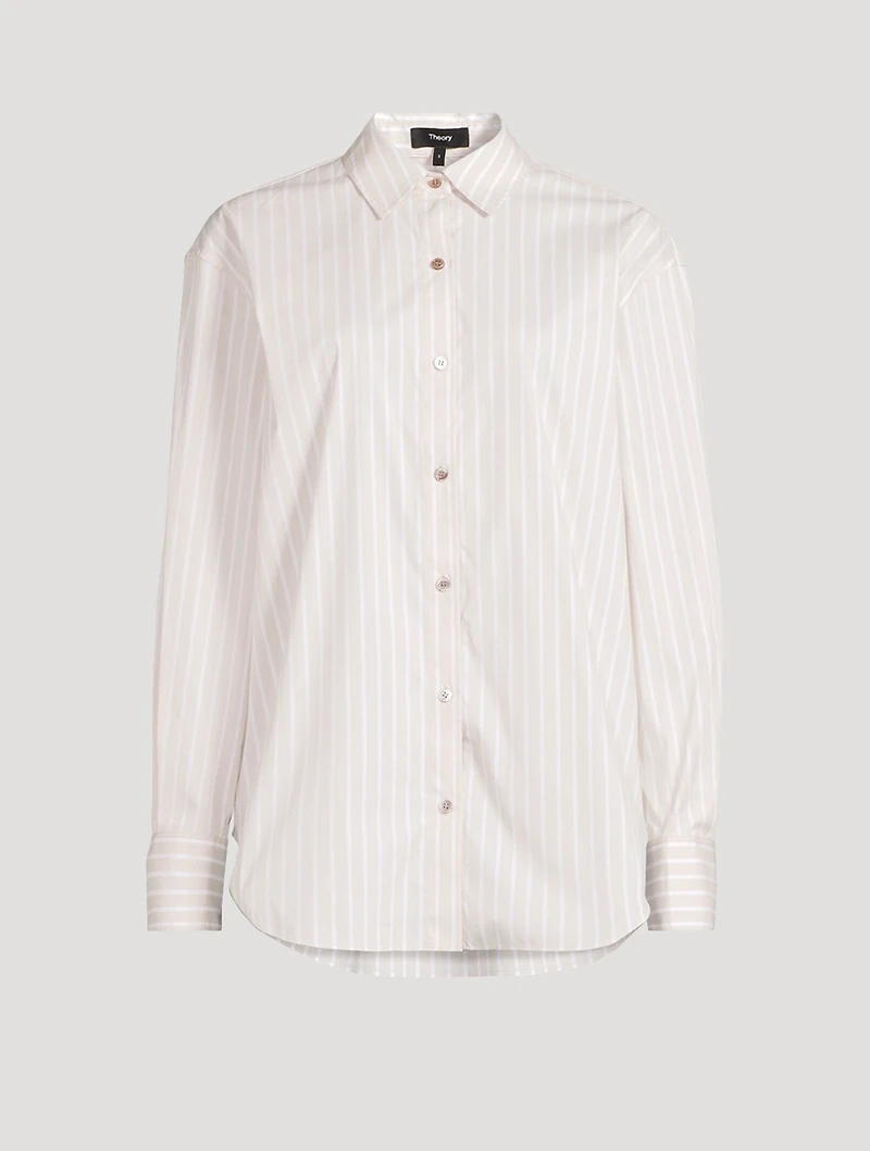 Boyfriend Shirt Stripe Print
