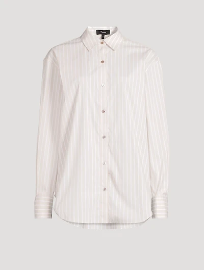 Boyfriend Shirt Stripe Print