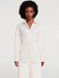 Boyfriend Shirt Stripe Print