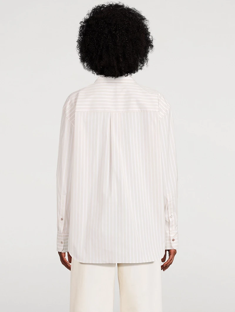 Boyfriend Shirt Stripe Print