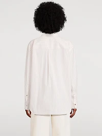 Boyfriend Shirt Stripe Print