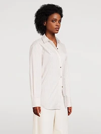 Boyfriend Shirt Stripe Print