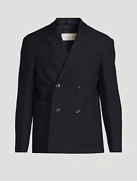 Barleys Wool And Linen Double-Breasted Jacket