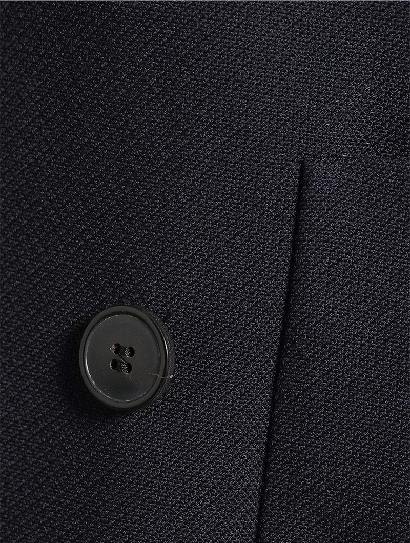 Barleys Wool And Linen Double-Breasted Jacket