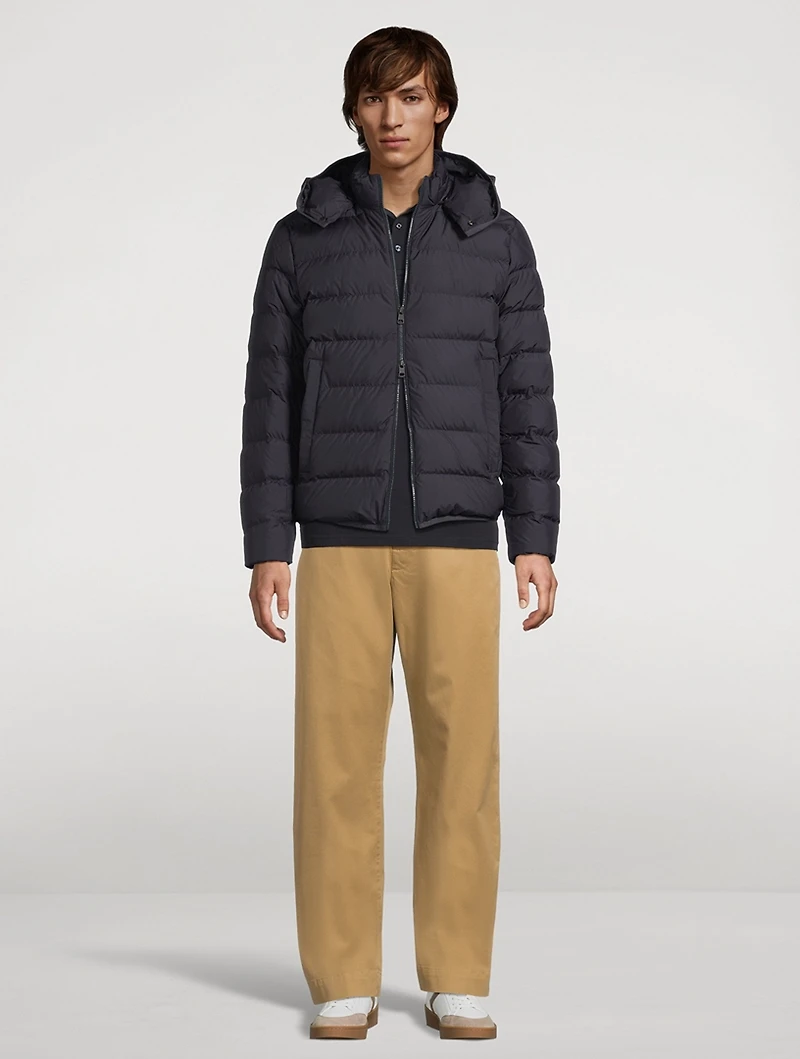 Montbrocq Hooded Short Down Jacket
