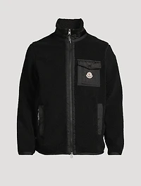 Zip-Up Teddy Cardigan