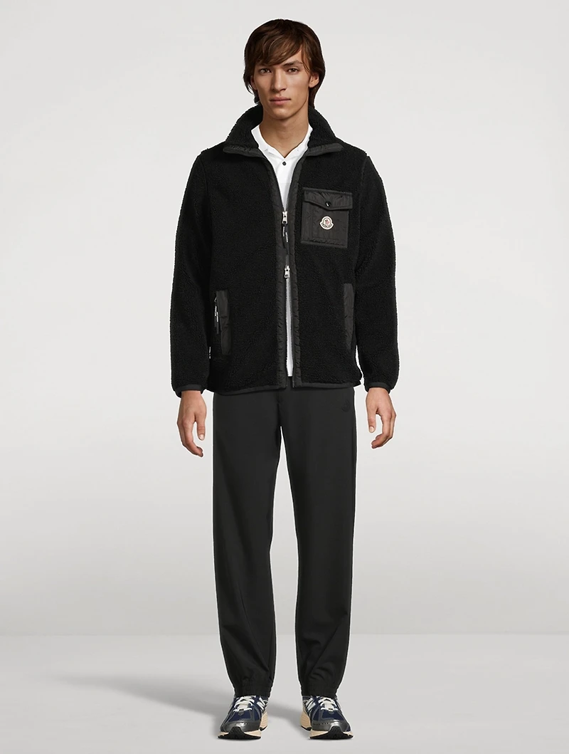 Zip-Up Teddy Cardigan