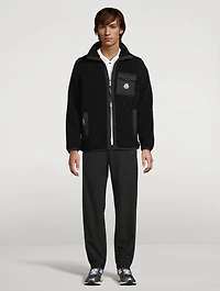 Zip-Up Teddy Cardigan