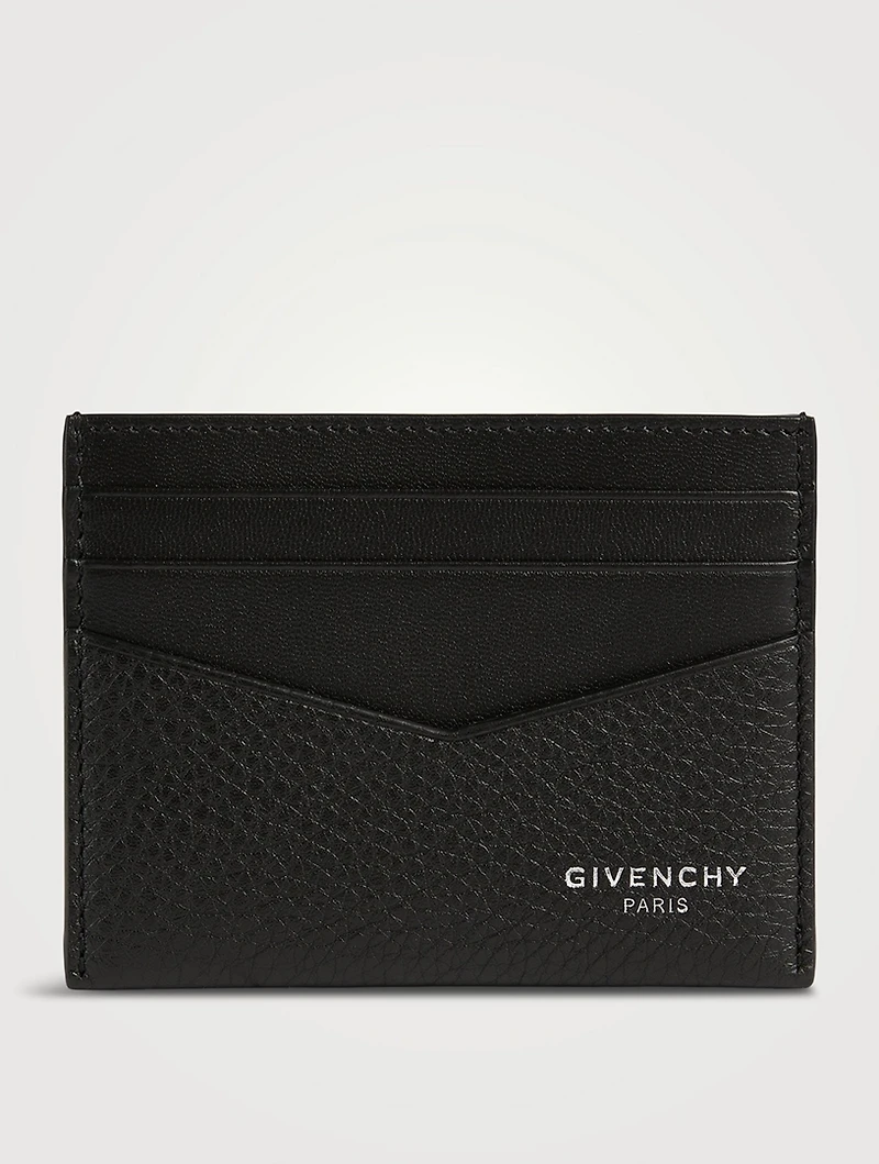 Grained Leather Card Holder