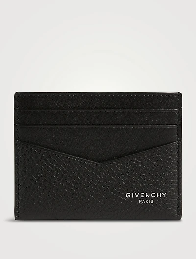Grained Leather Card Holder