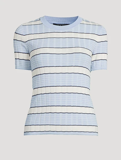 Eloise Ribbed T-Shirt Stripe Print
