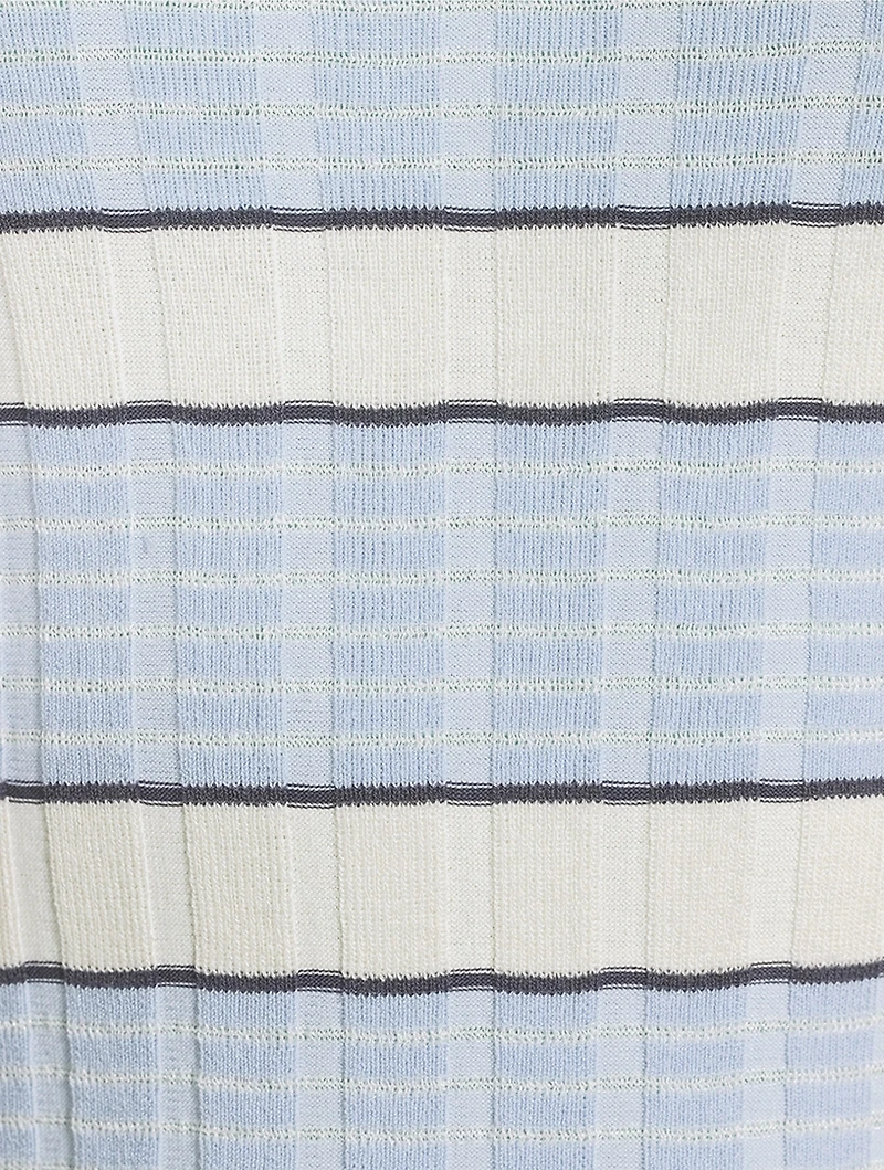 Eloise Ribbed T-Shirt Stripe Print