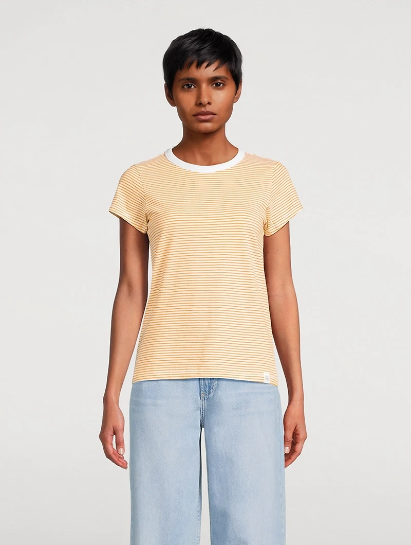 The Slub T-Shirt Stripe Print
