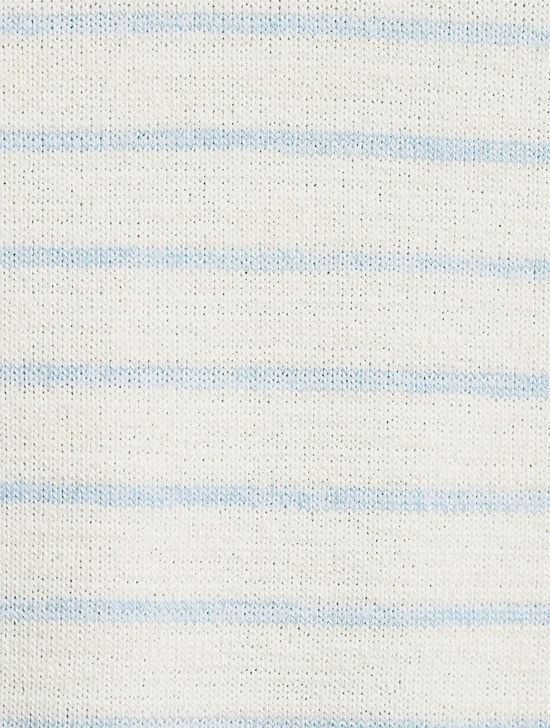 The Stripe Knit Polo Shirt
